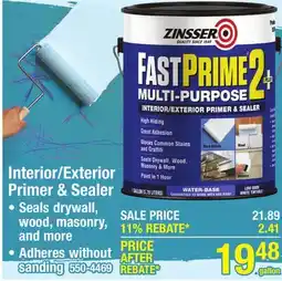 Menards Interior/Exterior Primer & Sealer offer