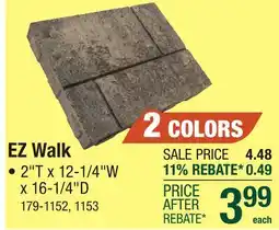 Menards EZ Walk offer
