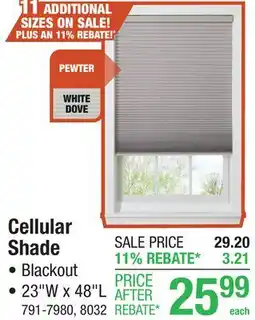 Menards Cellular Shade offer