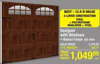 Menards Designer with Windows offer