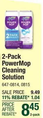 Menards 2-Pack PowerMop Cleaning Solution offer