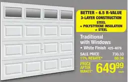 Menards Traditional with Windows offer