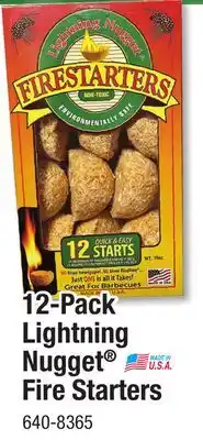 Menards 12-Pack Lightning Nugget Fire Starters offer