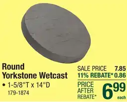 Menards Round Yorkstone Wetcast offer