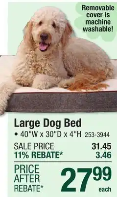 Menards Large Dog Bed offer