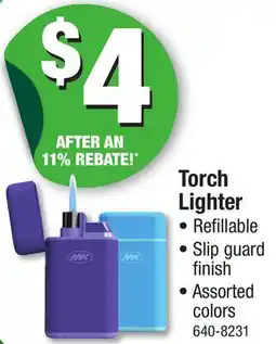 Menards Torch Lighter offer