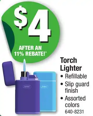 Menards Torch Lighter offer