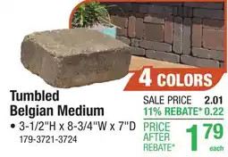 Menards Tumbled Belgian Medium offer