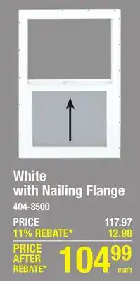 Menards White with Nailing Flange offer