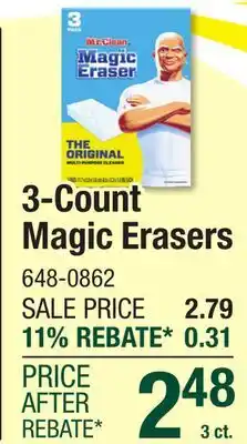 Menards 3-Count Magic Erasers offer