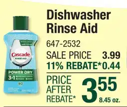 Menards Dishwasher Rinse Aid offer