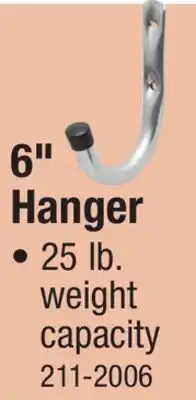 Menards 6 Hanger offer