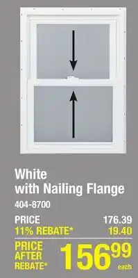 Menards White with Nailing Flange offer