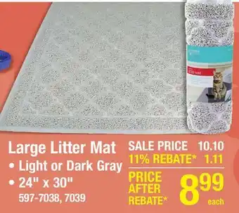 Menards Large Litter Mat offer