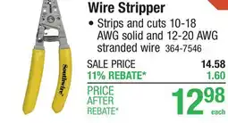Menards Wire Stripper offer