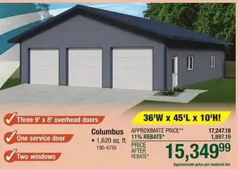 Menards Columbus offer