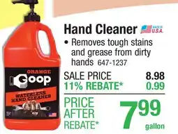 Menards Hand Cleaner offer