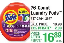 Menards 76-Count Laundry Pods offer