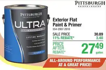 Menards Exterior Flat Paint & Primer offer