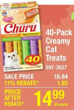 Menards 40-Pack Creamy Cat Treats offer