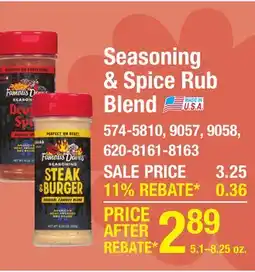 Menards Seasoning & Spice Rub Blend offer