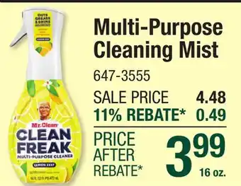 Menards Multi-Purpose Cleaning Mist offer