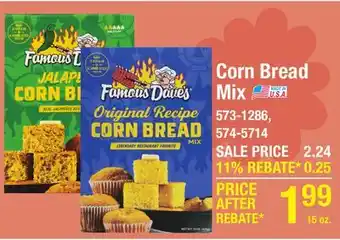 Menards Corn Bread Mix offer