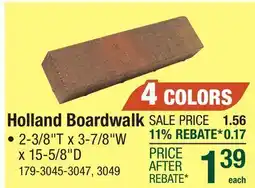Menards Holland Boardwalk offer