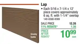 Menards Lap offer