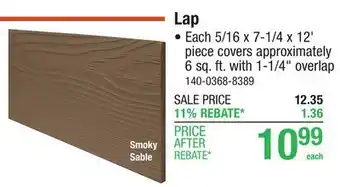 Menards Lap offer