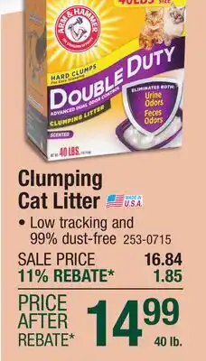 Menards Clumping Cat Litter offer