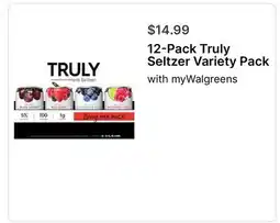 Walgreens Truly Seltzer Variety Pack offer