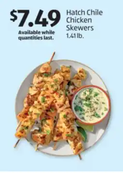 Aldi Hatch Chile Chicken Skewers offer