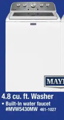 Menards 4.8 cu. ft. Washer offer
