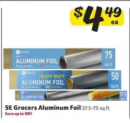 Winn Dixie SE Grocers Aluminum Foil offer