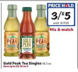 Winn Dixie Gold Peak Tea Singles offer