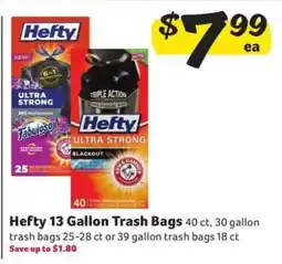 Winn Dixie Hefty 13 Gallon Trash Bags offer