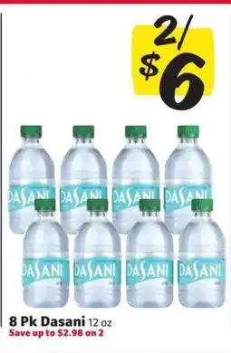 Winn Dixie 8 Pk Dasani offer