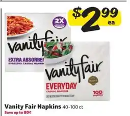 Winn Dixie Vanity Fair Napkins offer