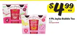 Winn Dixie 4 Pk Joyba Bubble Tea offer