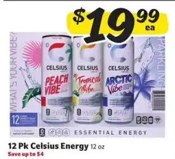 Winn Dixie 12 Pk Celsius Energy offer
