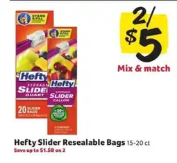 Winn Dixie Hefty Slider Resealable Bags offer