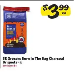 Winn Dixie SE Grocers Burn In The Bag Charcoal Briquets offer