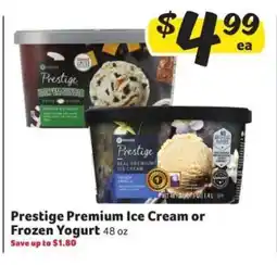 Winn Dixie Prestige Premium Ice Cream or Frozen Yogurt offer