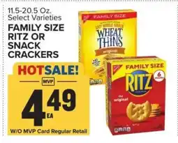Food Lion Family Size Ritz or Snack Crackers offer