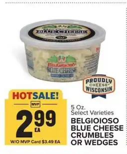 Food Lion BELGIOIOSO BLUE CHEESE CRUMBLES OR WEDGES offer