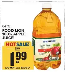 Food Lion FOOD LION 100% APPLE JUICE offer