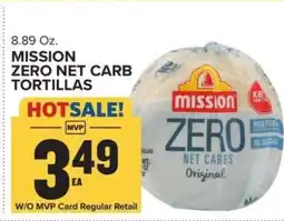 Food Lion Mission Zero Net Carb Tortillas offer