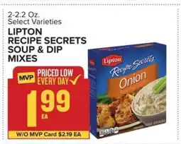 Food Lion Lipton Recipe Secrets Soup & Dip Mixes offer