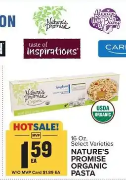Food Lion NATURE’S PROMISE ORGANIC PASTA offer